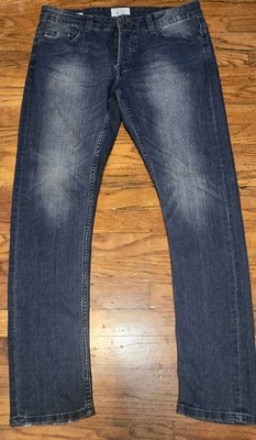 Only & Sons Slim Tapered Button-fly Blue Jeans  Mens Size 33x 32 *(34x 31)