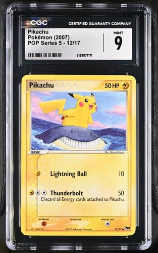 Pikachu graded CGC 9 for sale on eBay
