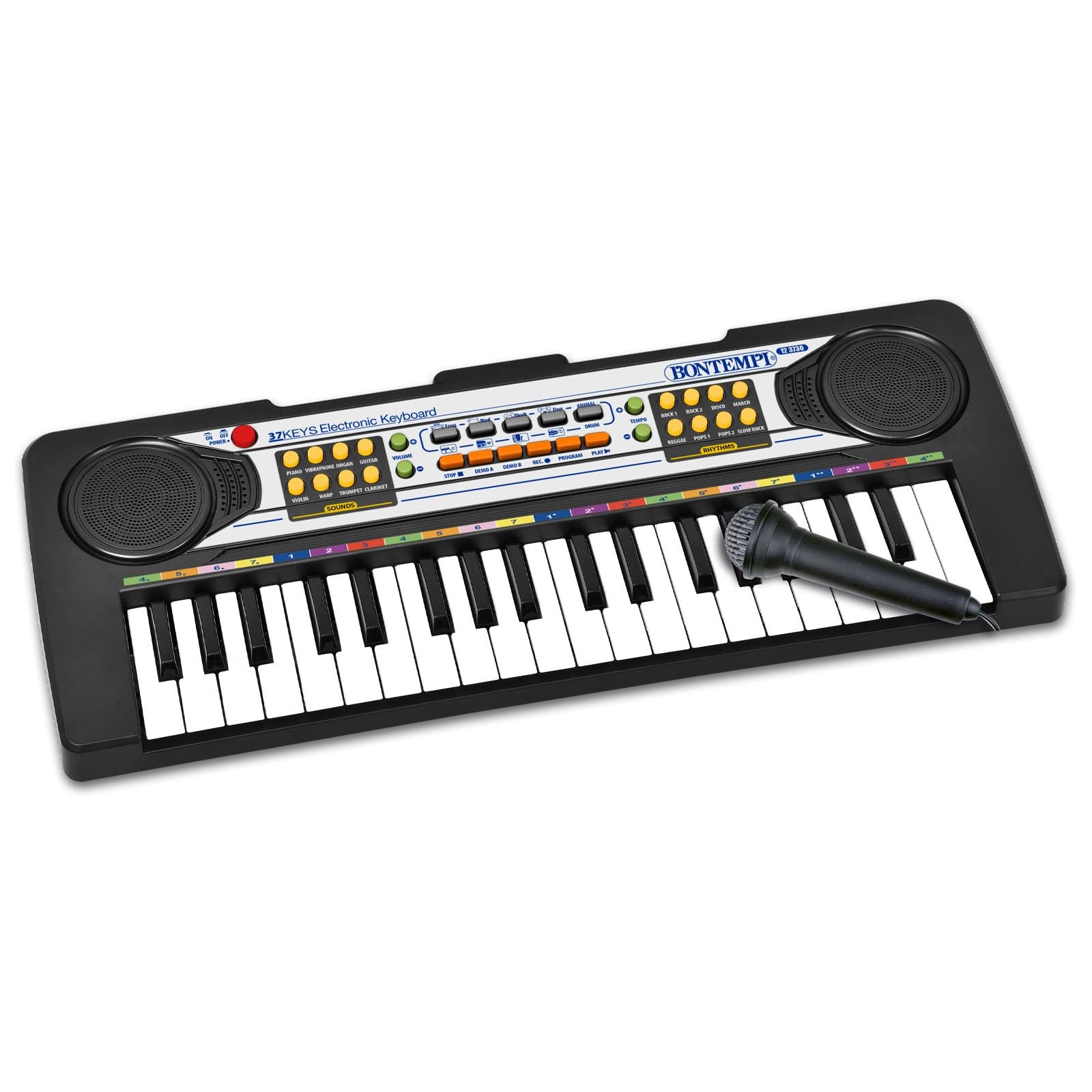 Bontempi - Электронная клавиатура 37 клавиш Высота тона Midi DO Разноцветная 12 3730 5790₽