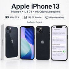 Apple iPhone 13 128GB Midnight Schwarz inkl. OVP , guter Zustand, TOP