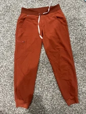 Women’s Figs Scrub Bottoms Lot Of 2 Sz Small Orange/Purple (1842)