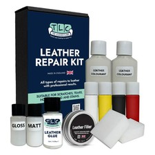 HELLCREME Leder Reparatur Set für Löcher, Risse Kratzer Verbrennungen etc in Möbeln