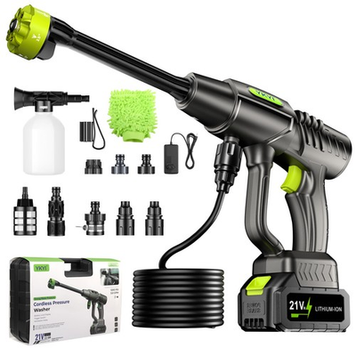 #ad #ad YKYI Cordless Pressure Washer Battery Powered30 Speed Level1200 PSI Portabl... $123.38