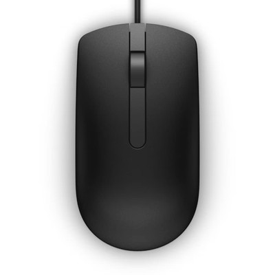 NEW Dell MS116-BK Black Basic USB Optical Mouse w/ Scroll Wheel | MS116t1-065K5F