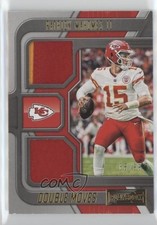2022 Panini Playbook Double Moves Relics Gold /99 Patrick Mahomes II #DM-2 0h2m