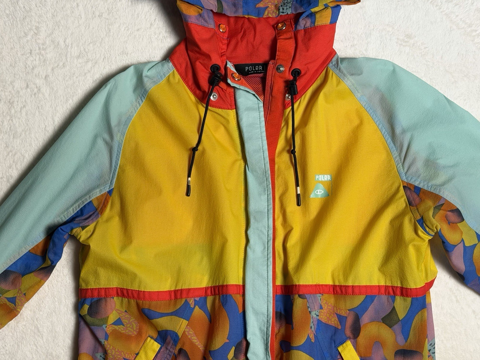 Poler Stuff Flutter Windbreaker Zip Up Jacket Jun… - image 2