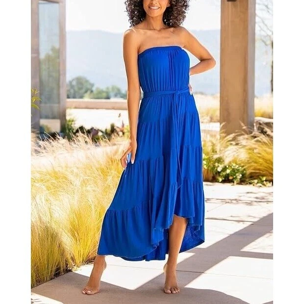 la blanca maxi dress La Blanca Tidal Wave Maxi Dress