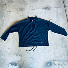 Gerry Men's Black Half-Zip Nylon Windbreaker Jacket w/ Pockets Size L