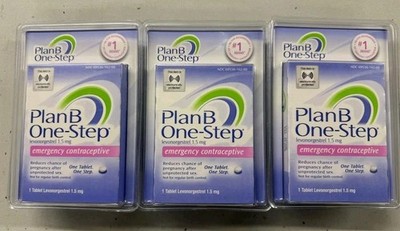 Exp 2/26 (3) Plan B One Step Emergency Contraceptive 3 Tablets Total Exp 02/26