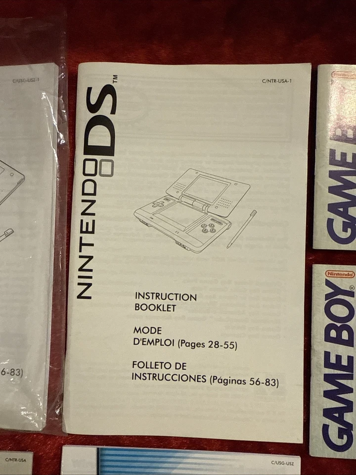LOTE DE FOLLETOS NINTENDO DS LITE GAMEBOY INSTRUCCIONES - PICTOCHAT - Foto 3 de 4