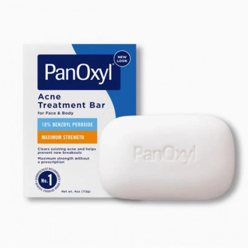 MARKENLOS Panoxyl Acne Treatment Bar with 10% Benzoyl Peroxide, Maximum Strength Acne Bar