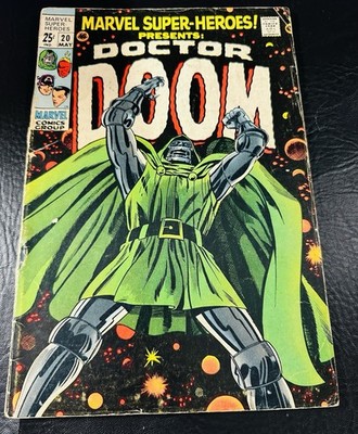 Marvel Super-Heroes #20 1969 1st solo Doctor Doom 1st Appear. Valeria Free Ship