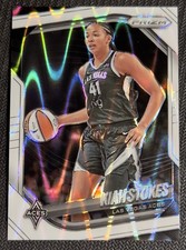2025 Panini Prizm WNBA Kiah Stokes #58 White Seismic Prizm Las Vegas Aces