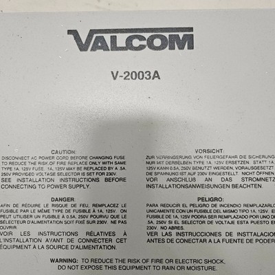 Valcom V-2001A 1-Zone One-Way Page Control Unit (Includes Amphenol Pigtail)
