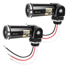 2-Pack, Dusk to Dawn/Day Night Sensor, Photoelectric Switch, Photo Cell Senso...