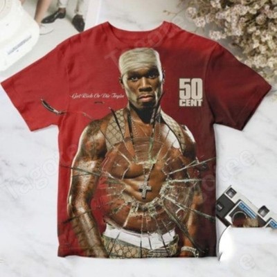 50 Cent Get Rich Or Die Tryin  Album Cover 3D T-Shirt For Fans OM371