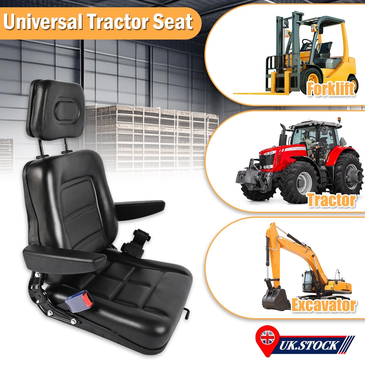 Replacement Seat Belt Universal Full Suspension With Safety Belt