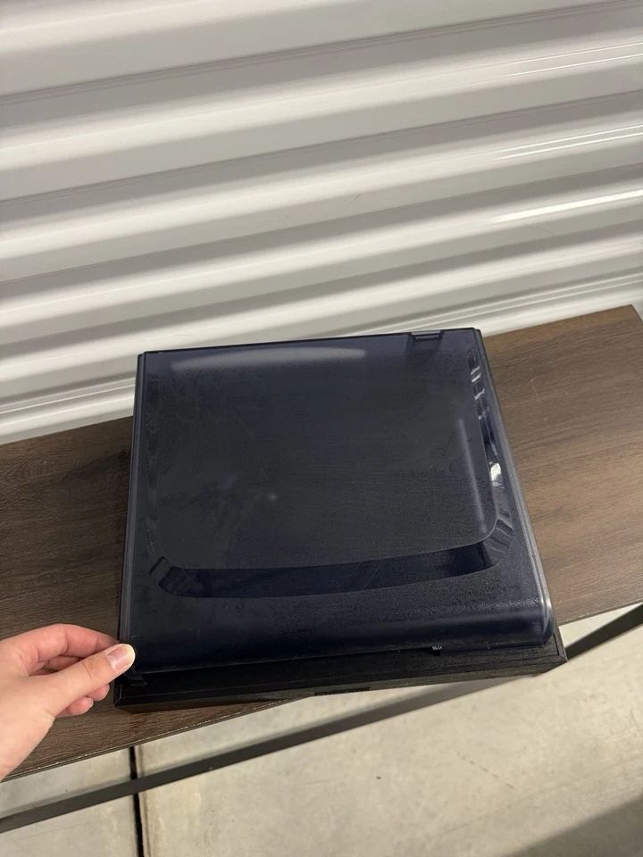 Sharper Image Turntable Record Player - Vintage Style with Dust Cover NOT TESTED - Image 4 of 4