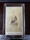 Confederate General Thomas “Stonewall” Jackson. CDV Civil War