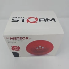 MyoStorm Meteor 2.0 Vibration & Heat Therapy Massage Ball Red New Open Box