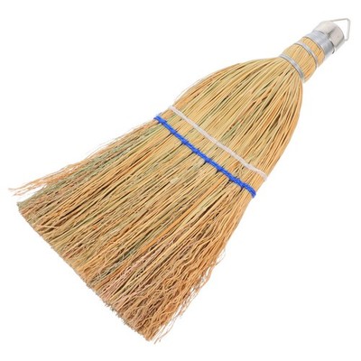Handheld Whisk Broom Outdoor Soft Straw Broom for Yard Patio and Garage Sweeping