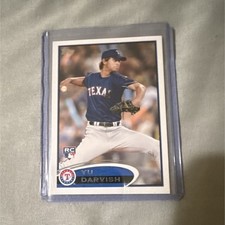 Topps 2012 Image Variation Yu Darvish Rangers Rookie Card #660 Gray Jersey. rookie card picture