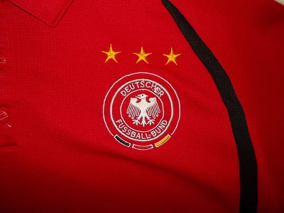 Polo ALEMANIA (L) ADIDAS 2005/2006 ¡PERFECTO!!! Camiseta home rojo... - Imagen 3 de 4
