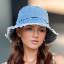 Women Sun Hat Trendy Summer Bucket Hat Outdoo...