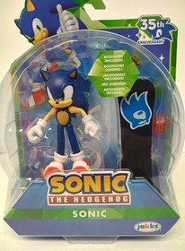 Sonic The Hedgehog 35th Anniversary Jakks Pacific 2.5" Figure with Snowboard