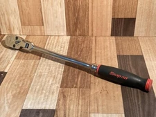 Snap On shf80a 1/2” drive soft grip handle flex head ratchet red 17.5” long