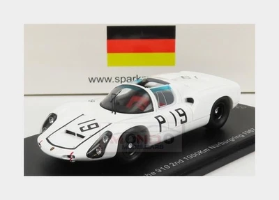 1:43 SPARK Porsche 910 #19 2Nd 1000Km Nurburgring 1967 P.Hawkins G.Koch SG819 - Photo 1/2