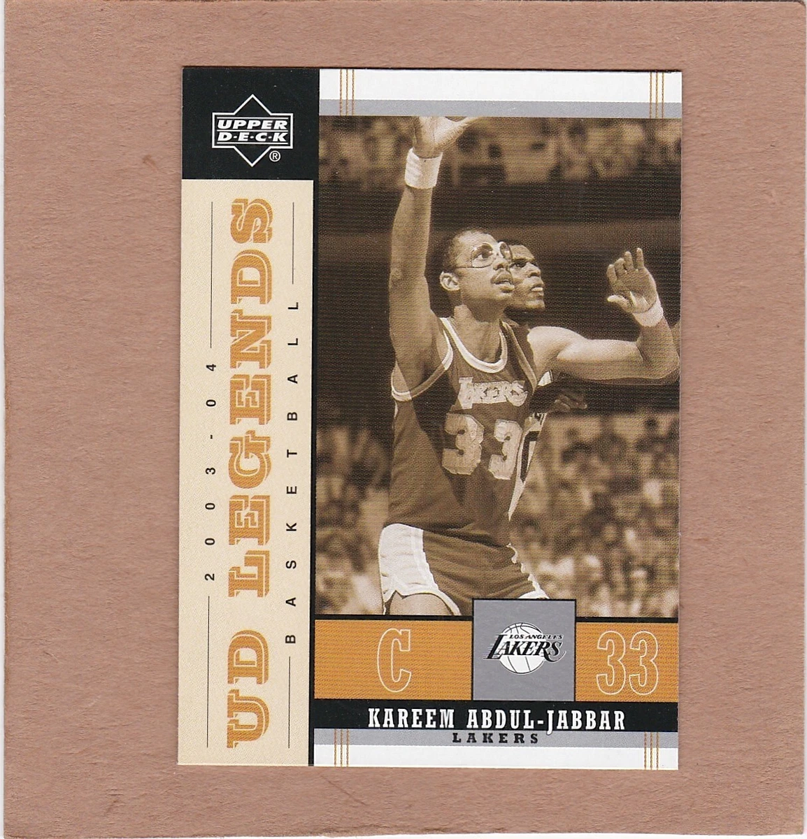 2003-04 Upper Deck UD Legends Retro Kareem Abdul-Jabbar #44 HOF NM 