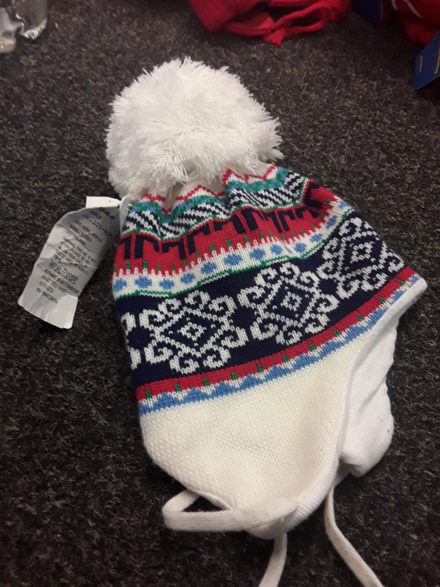 SALE BNWT SATILA LARGE POM POM HAT STYLE MARION SIZE 3-6 MONTHS APPROX