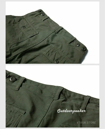 NON STOCK OG-107 Fatigue Utility Pants Military Baker Trousers Sateen Army Green - Picture 19 of 36