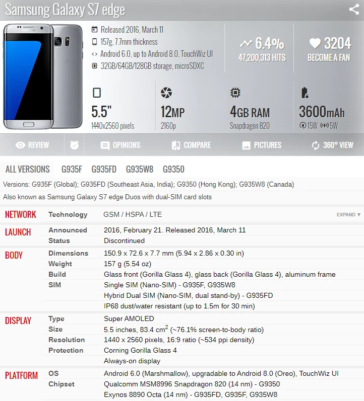 For Samsung Galaxy S7 Edge G935 LCD Touch Screen Digitizer Panel Replacement - Image 4 of 4