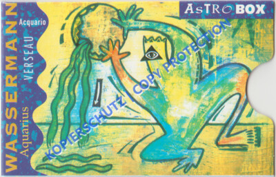 ASTROBOX WASSERMANN Aquarius | Hülle für Telefonkarte, Kreditkarte o.ä.