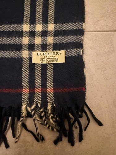 Burberry Vintage Schal Aus Lammwolle - Bild 10 von 14