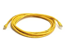 50FT Cat5e Patch Cord Yellow Cat 5e Ethernet Cable RJ45 Internet NAS Modem Cord