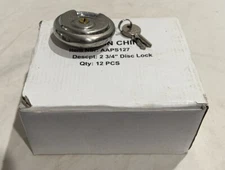 Box Of 12 New Disc Padlock 2-3/4in Shackle Self Storage Trailer W/ Keys