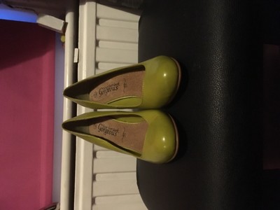 lime green court shoes