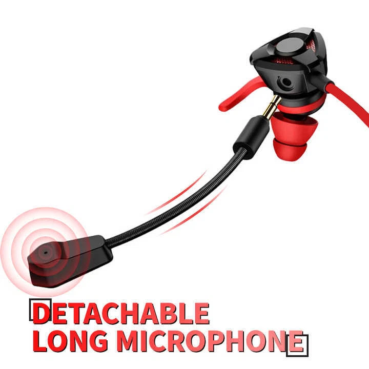 Gaming Earphones In-Ear Headset With Mic For PS4 Xbox PC Tab Phones 3.5mm BLACK - Image 3 of 4