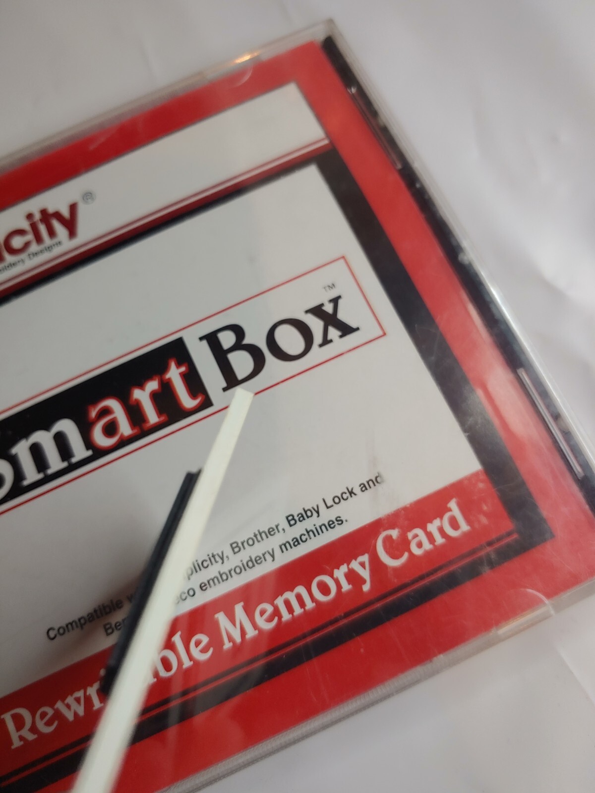 Simplicity Rewritable Memory Card Embroidery Designs Compatible with