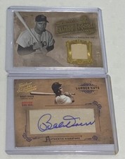 Bobby Doerr Red Sox Leather & Lumber Signed Bat /224 & Jersey /75 (2) Cards!