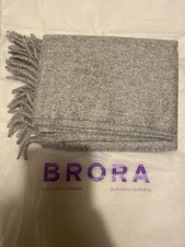 Brora cashmere scarf. Lovely light grey colour. RRP £139