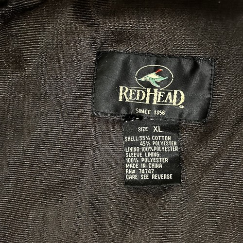 Vintage Redhead Bass Pro Shop Realtree Hardwoods Camo Double Zip Jacket XL - Picture 10 of 10