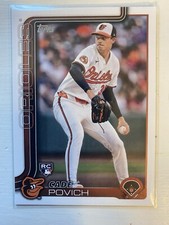 CADE POVICH 2025 Topps Series 1 Rookie Card RC #25 Baltimore Orioles