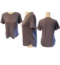 Adidas Purple Training Aeroready Short Sleeve Crew Neck Women's Tee Size Small