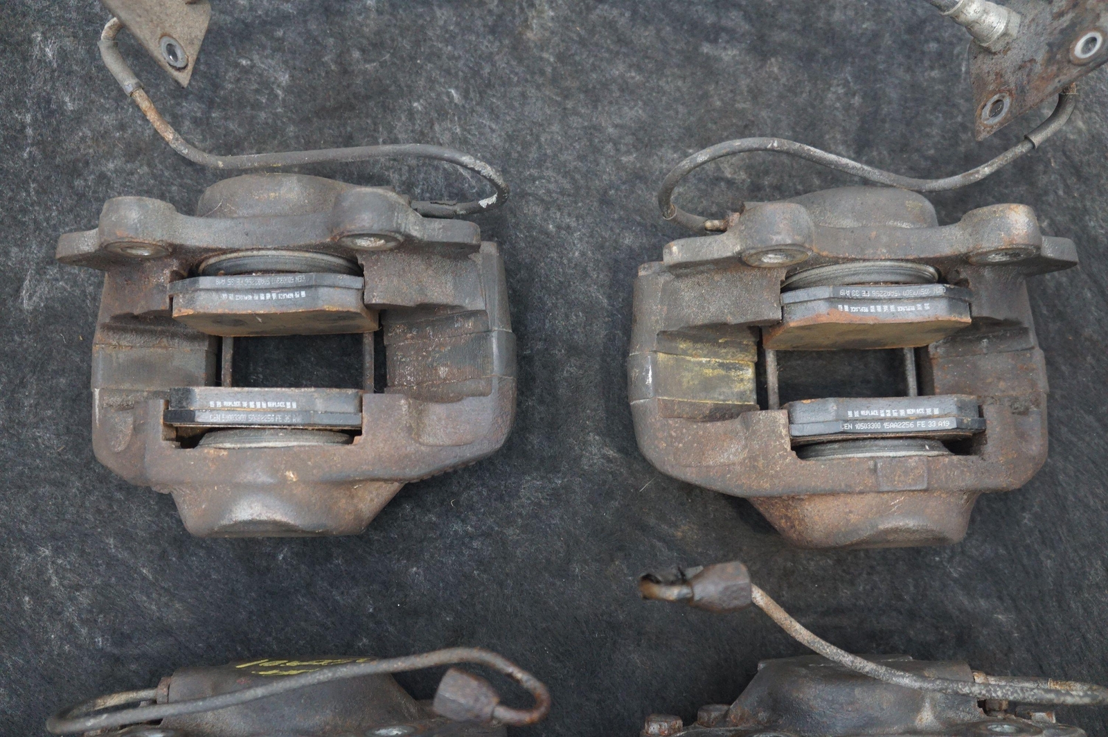 Set 4 Front Rear Left Right Brake Caliper 64326046 Rolls Royce Silver Shadow 73