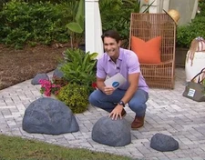 Improvements Faux Garden Rock Boulder Choose Size 10" 18" 25" Hollow Lightweight