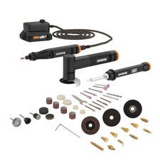 WX991L WORX 20V MAKERX Rotary Tool + Angle Grinder + Wood/Metal Crafting Tool
